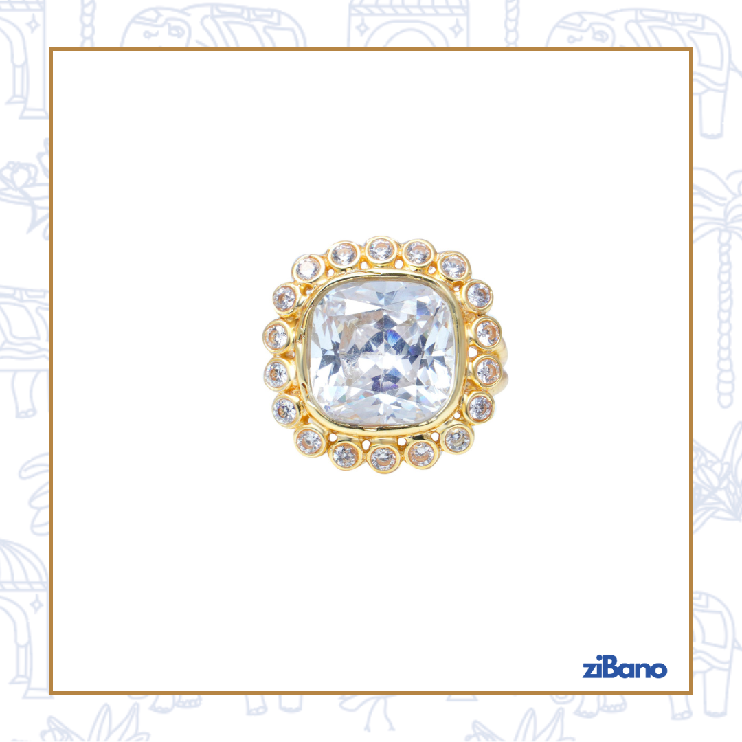 GOLDEN HOUR STONE DIAMOND RING