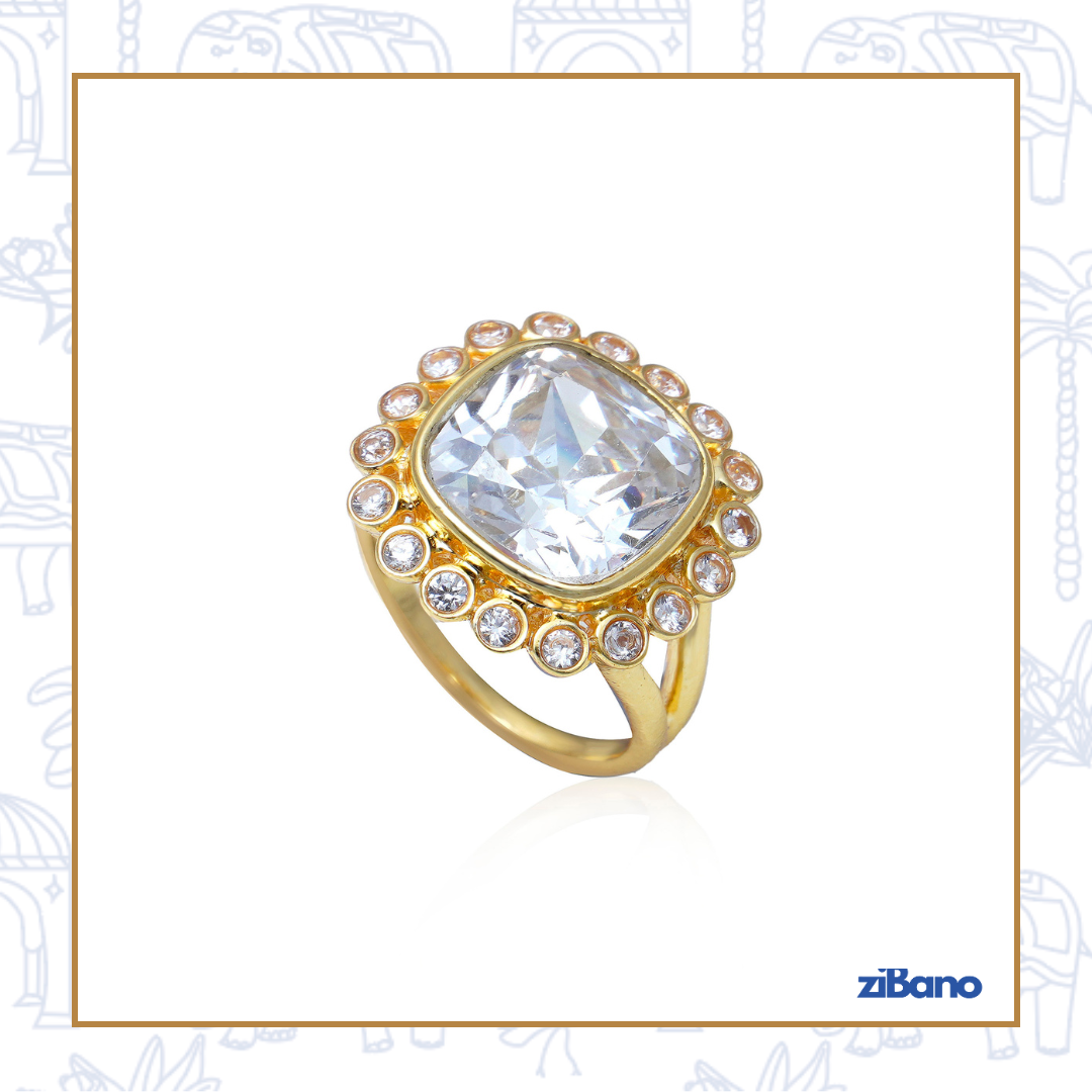 GOLDEN HOUR STONE DIAMOND RING