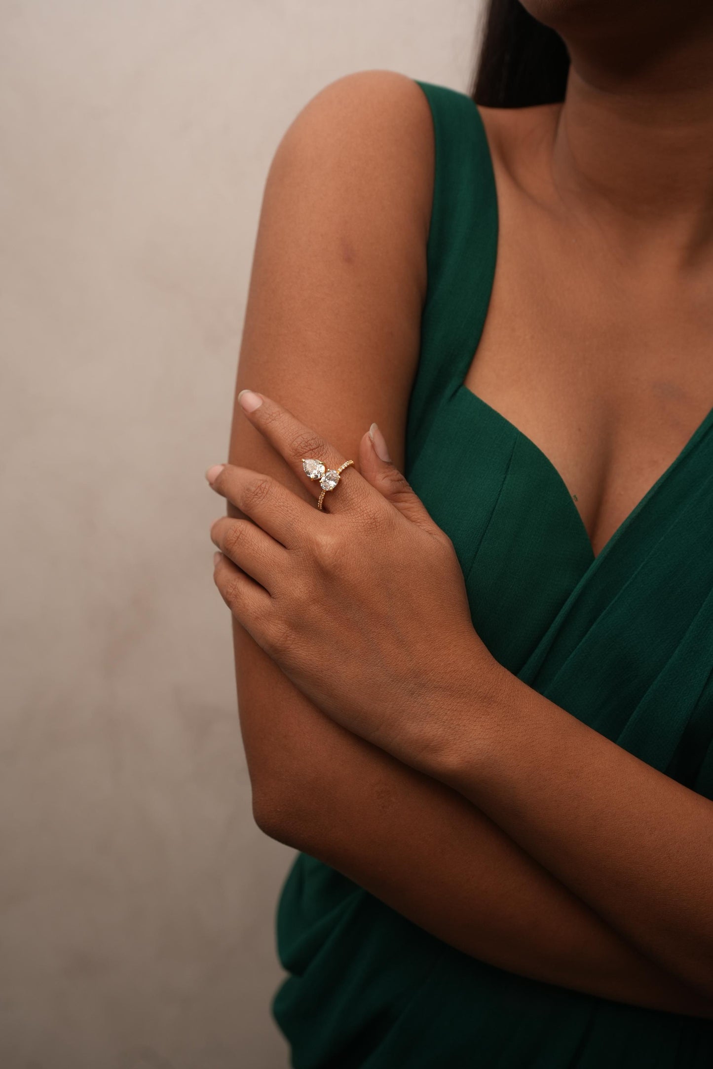 GOLDEN HOUR DUAL SHAPE STATEMENT RING
