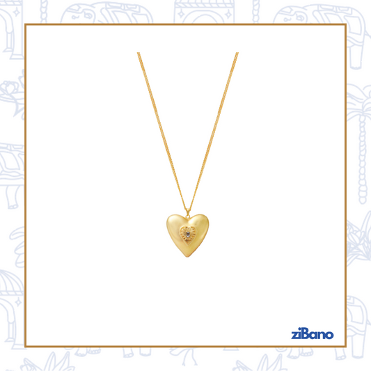 GOLDEN HOUR HEART SHAPED NECKLACE