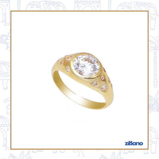 GOLDEN HOUR STONE DIAMOND RING